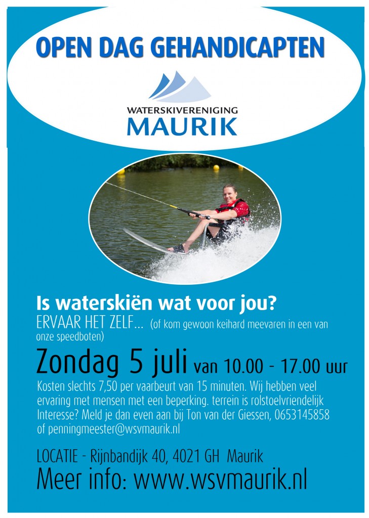 Waterskivereniging Maurik Open Dag gehandicaptenkopie