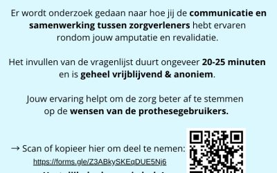 Wat vind jij van de zorg na je beenamputatie?