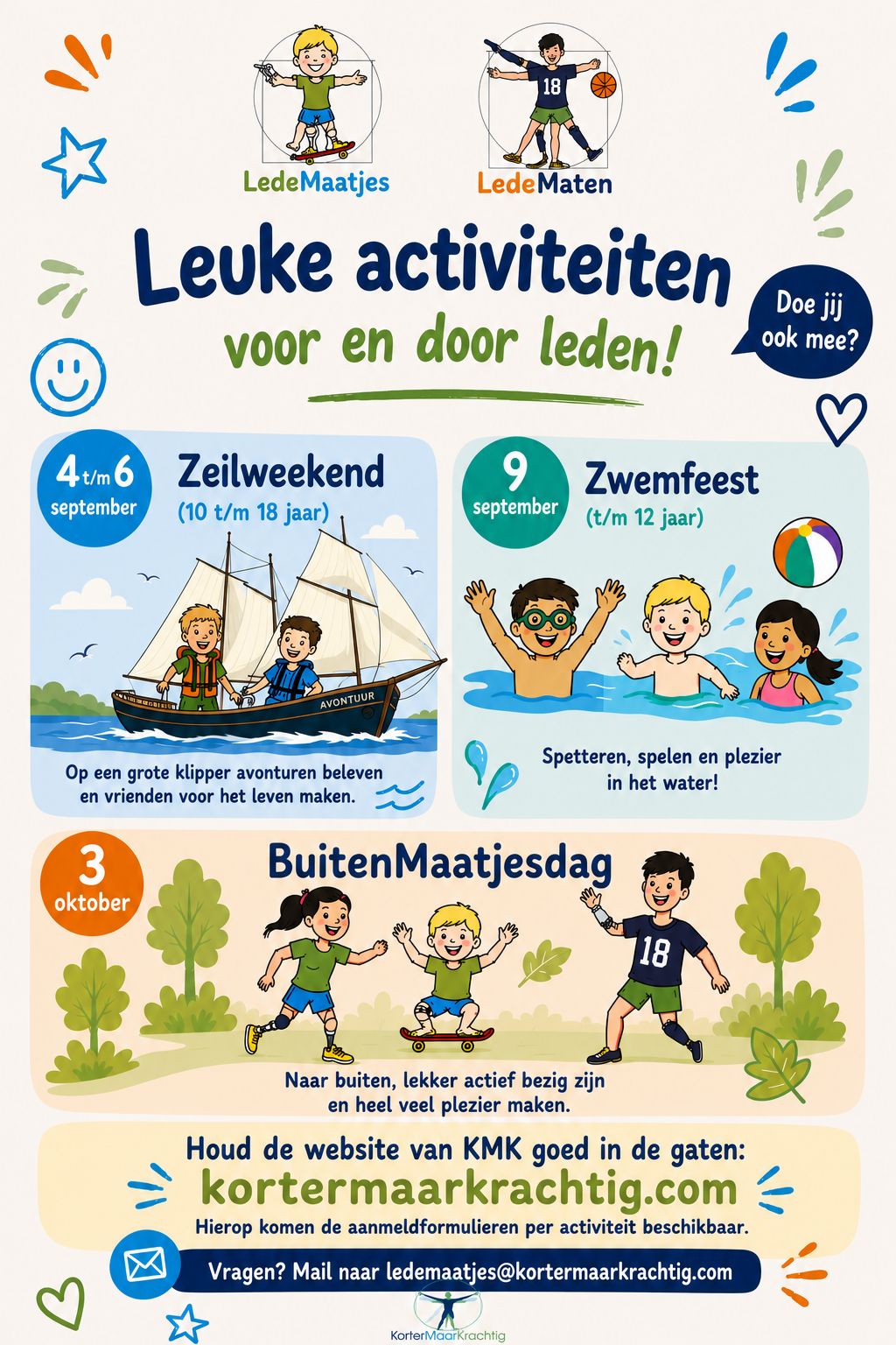 Actviteiten voor ledenmaatjes en Ledematen